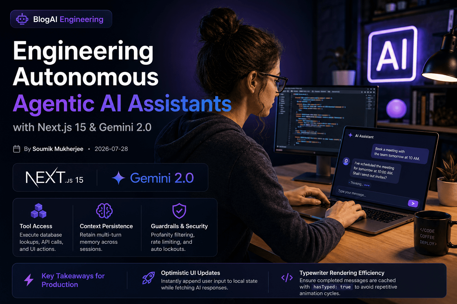 Engineering Autonomous Agentic AI Assistants with Next.js 15 & Gemini 2.0