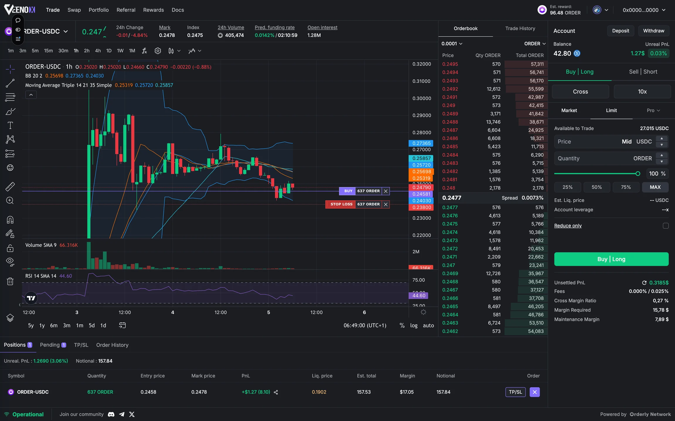 VeenoX — DeFi Trading & Learning Platform
